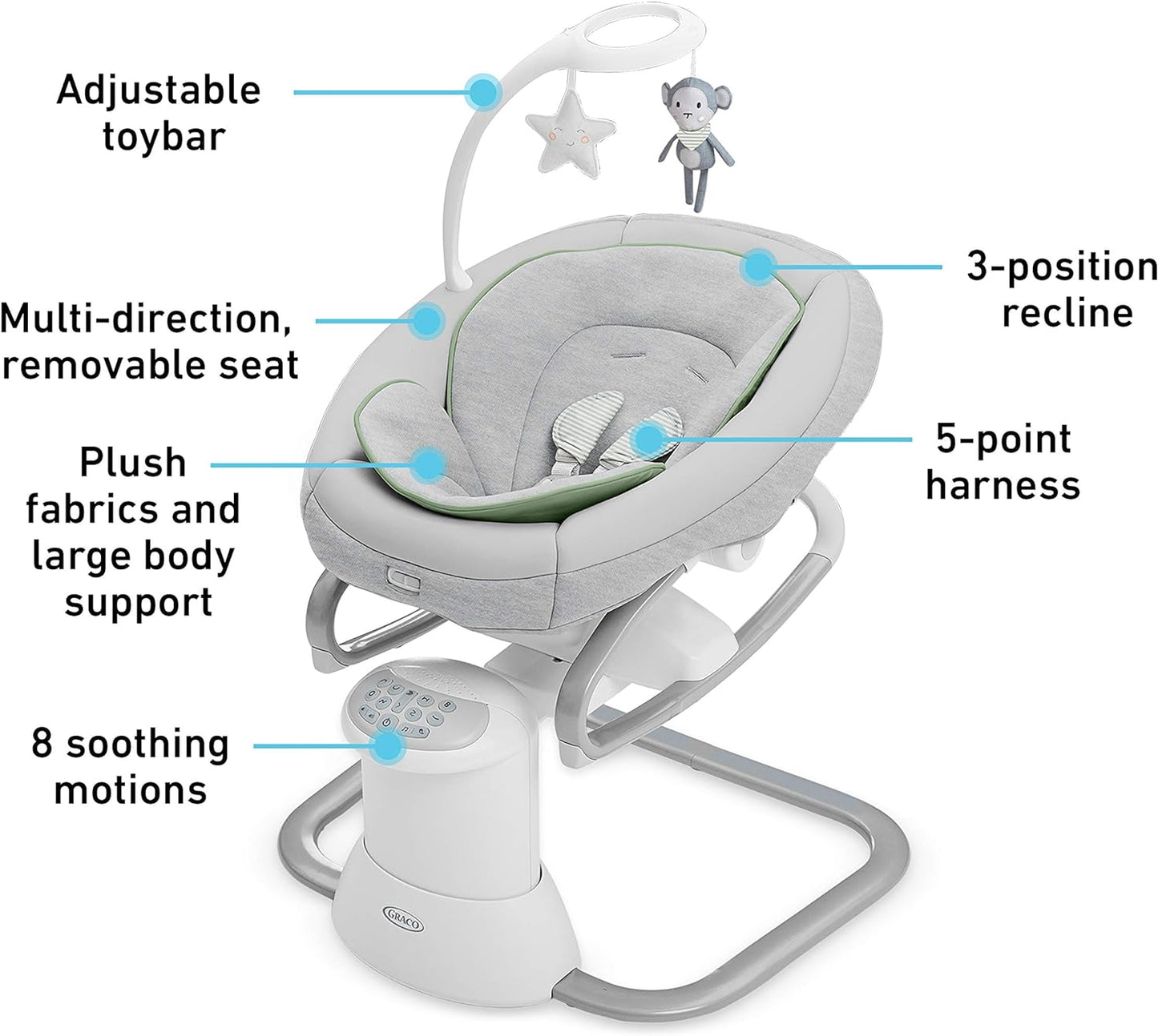 Versatile Baby Swing & Portable Rocker