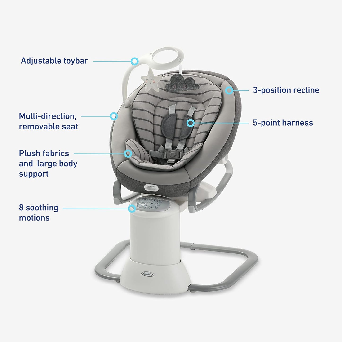 Versatile Baby Swing & Portable Rocker