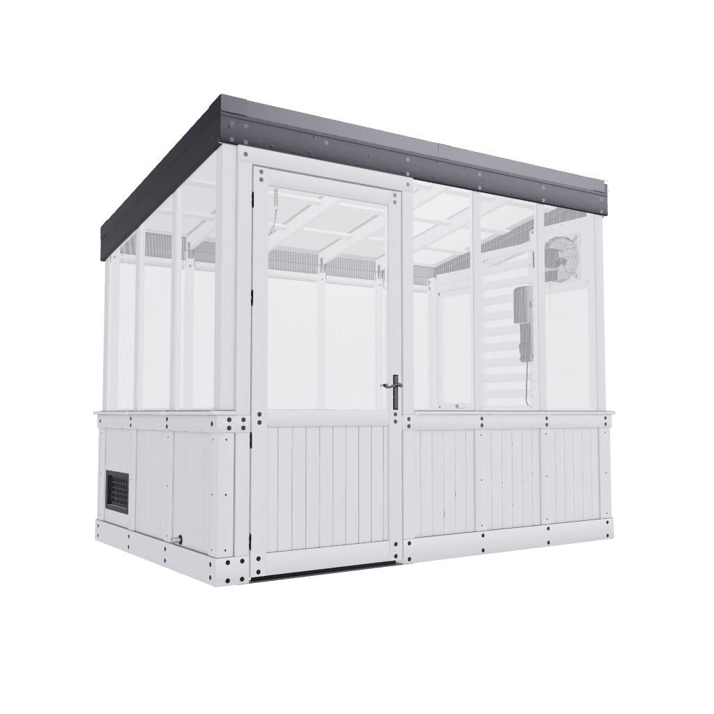 9x6 Willow Greenhouse -    Pre-Stained & Sealed White
